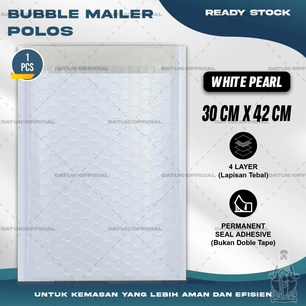 

Plastik Packing BUBBLE MAILER Kantong Polybubble Amplop Bubble Envelope Polymailer Olshop Polos Ukuran 30X42