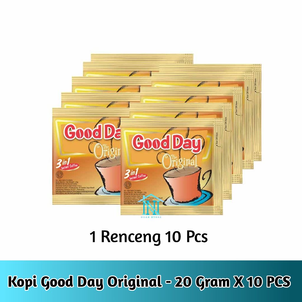 

Kopi Good Day Original 3In1 - 20 Gram X 10 Sachet