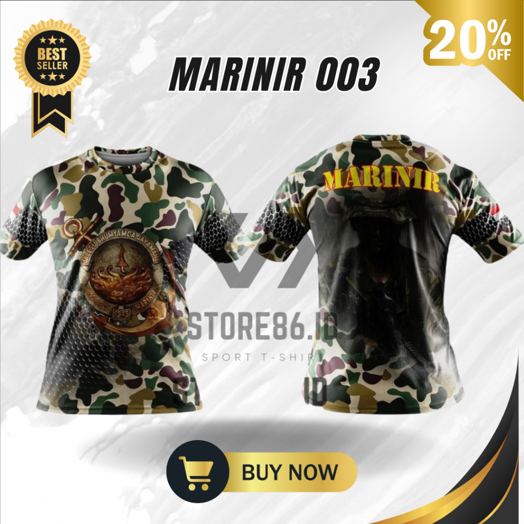 JERSEY MARINIR 003 FULLPRINT SUBLIME / KAOS MARINIR DRIFIT / JERSEY MARINIR / FULL PRINTING