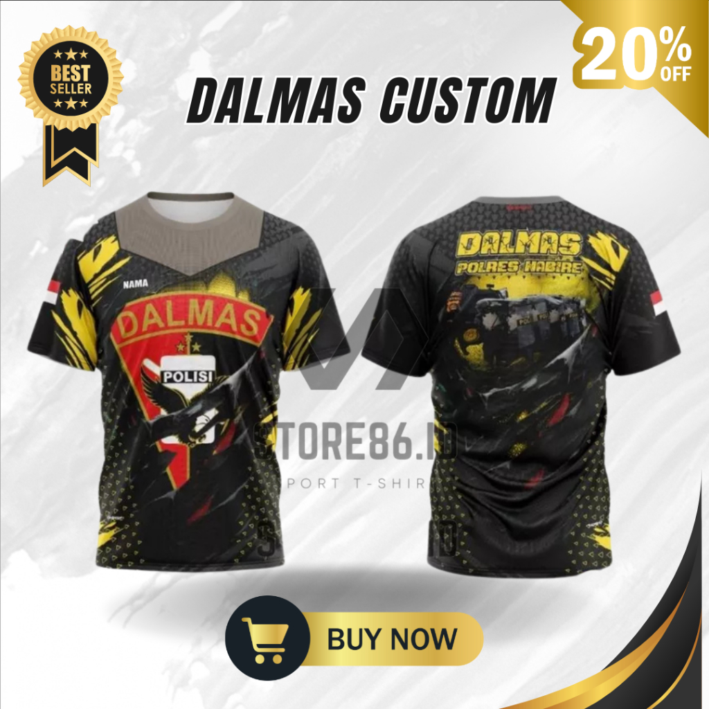 JERSEY DALMAS CST FULLPRINT SUBLIME / KAOS DALMAS DRIFIT / JERSEY DALMAS / FULL PRINTING