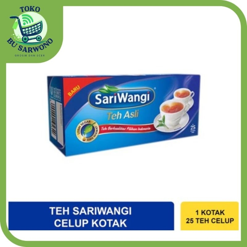 

SariWangi Teh Asli Celup Kotak isi 25 Kantong