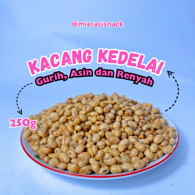 

Snack Kiloan Kacang Kedelai Goreng 250g | Kacang dele soybean | cemilan tradisional | makanan ringan