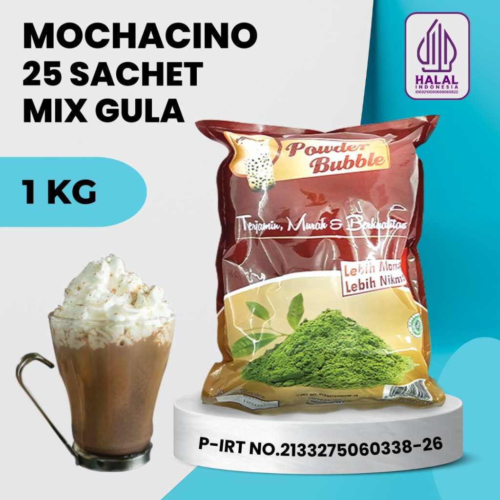 

Powder MOCHACINO1 KG - Bubuk Minuman Rasa Mocacinno - Minuman Bubuk Moka ( Mix Krimer + Gula )