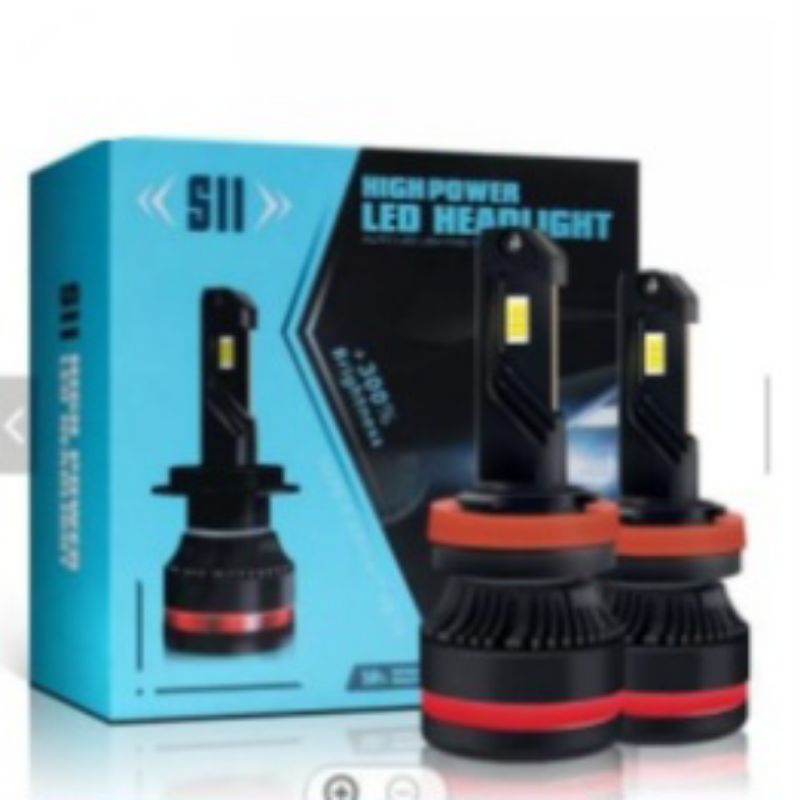 LED S11 CANBUS 110W H4 H11 9005 9006 CSP SEPASANG