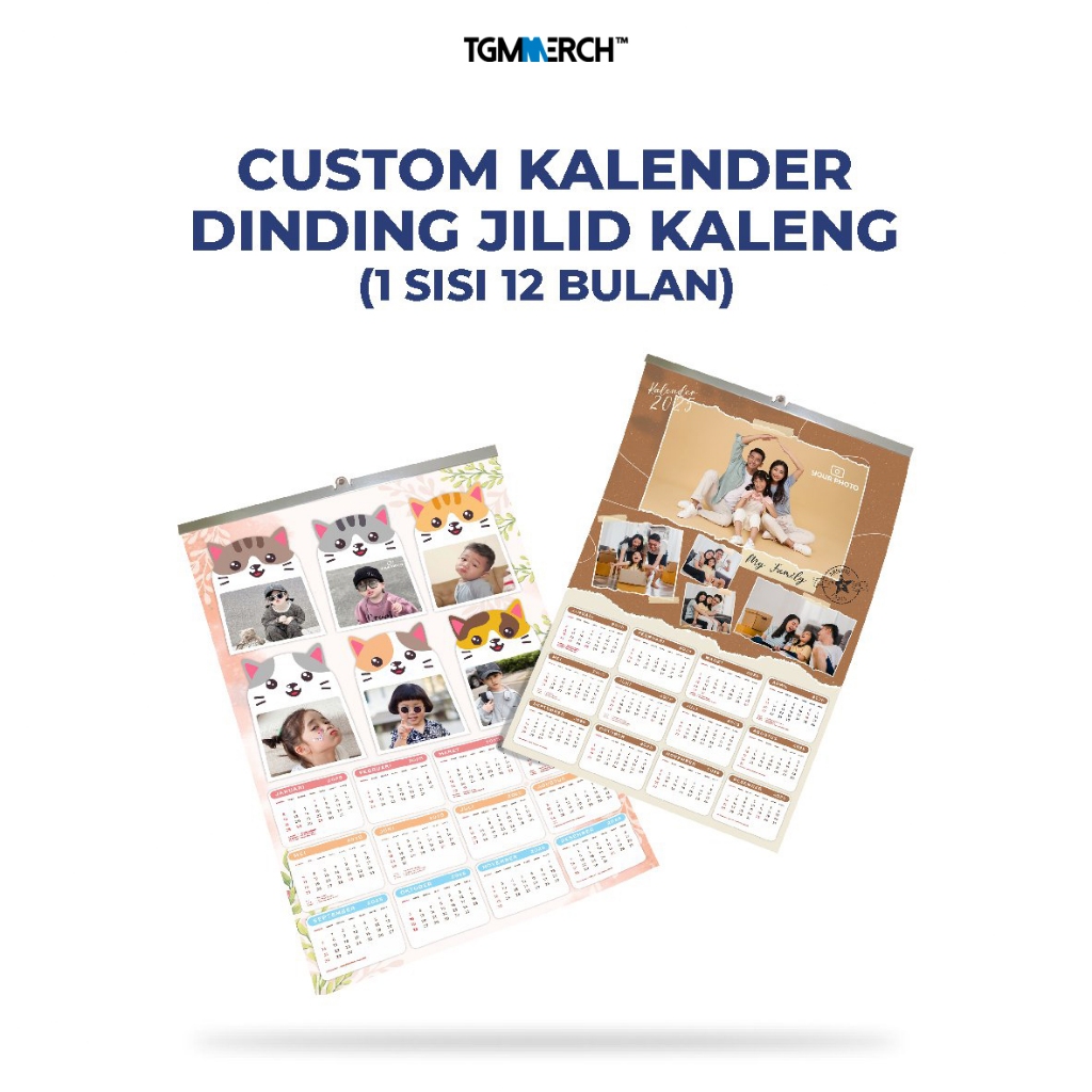 

TGM MERCH - Cetak / Print Kalender Dinding Murah | Custom Foto |Ukuran A3+