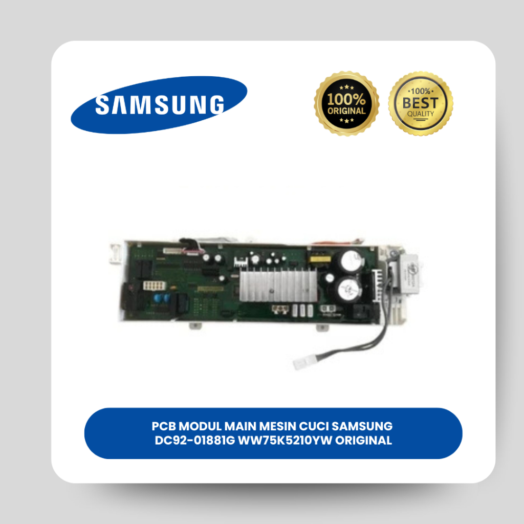 PCB MODUL MAIN MESIN CUCI SAMSUNG DC92-01881G WW75K5210YW ORIGINAL