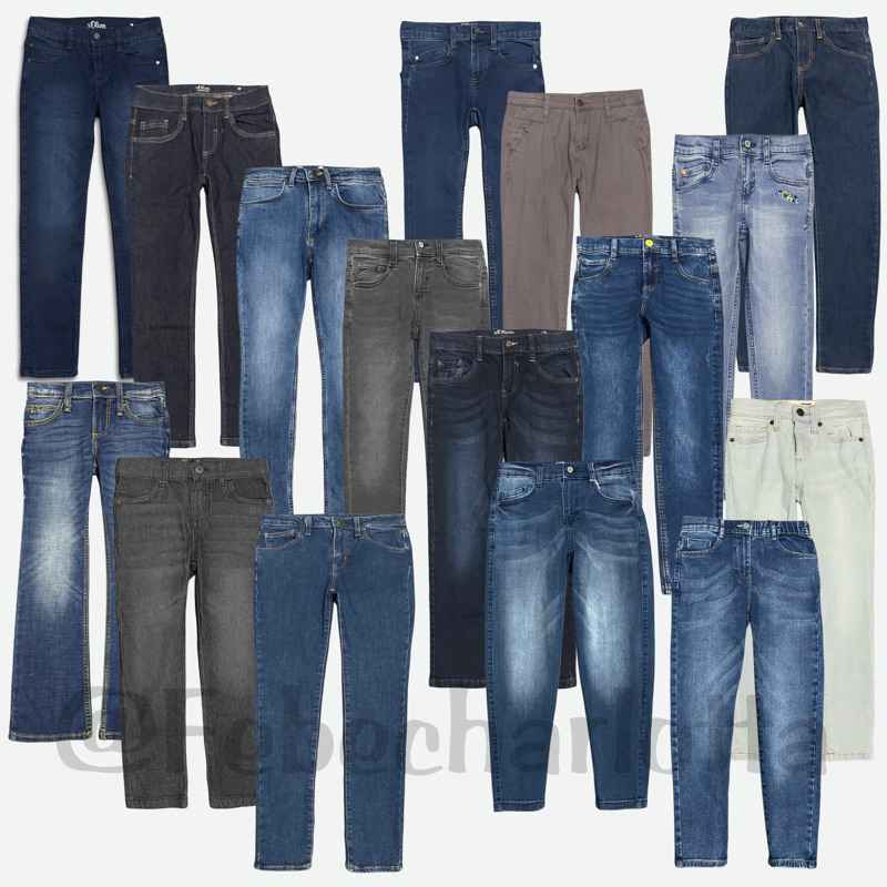 Celana Jeans Anak-Dewasa Perempuan S.Oliver, Wrangler & Popeye