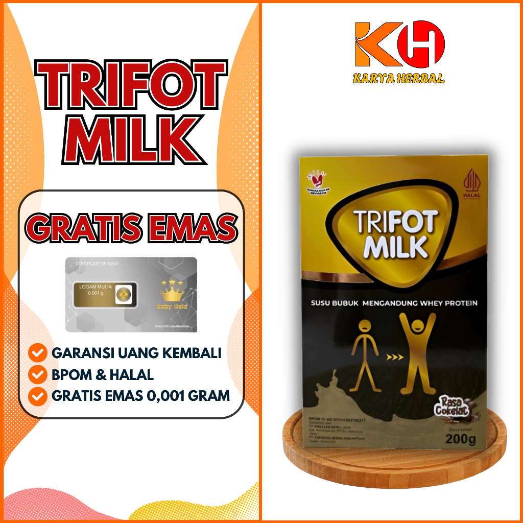 

Trifot Milk Susu Bubuk Penambah Berat Badan Protein Tinggi BPOM