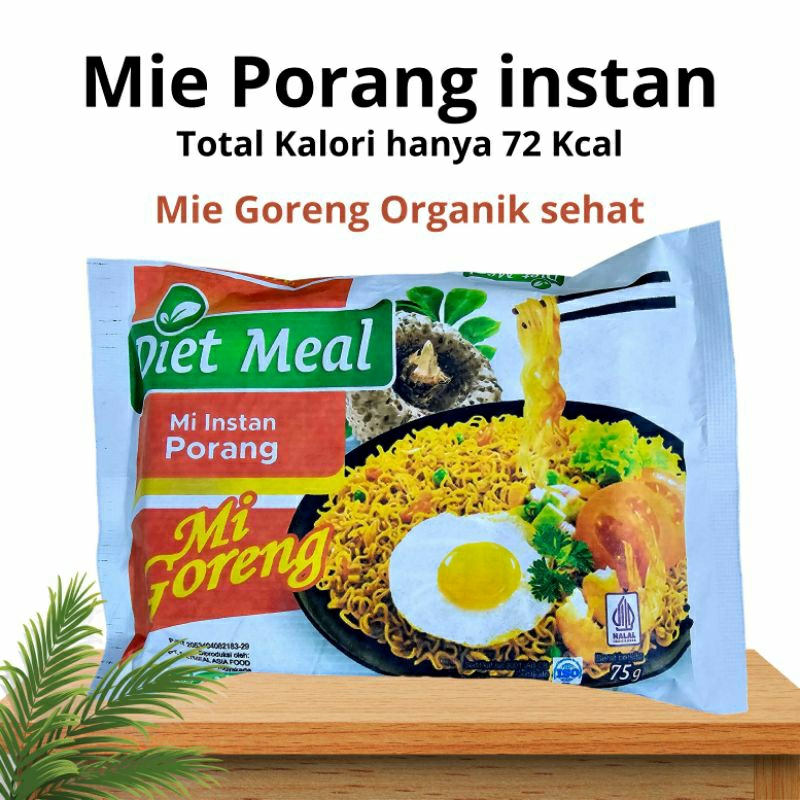 

DietMeal Mi Instan PORANG Mie Goreng Organik Sehat