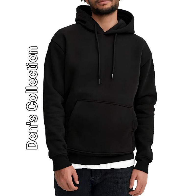 Sweater Hoodie Hitam Polos Premium Termurah