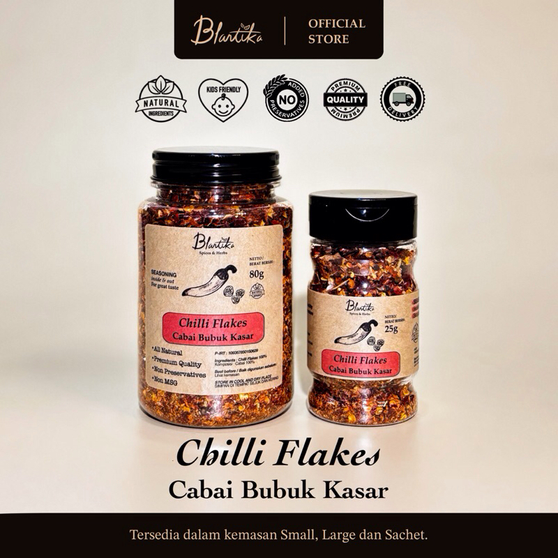 Blantika - Cabai Kasar Bubuk / Chilli Flakes / Cabe