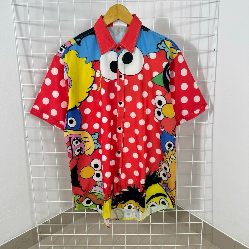 kemeja motif vintage