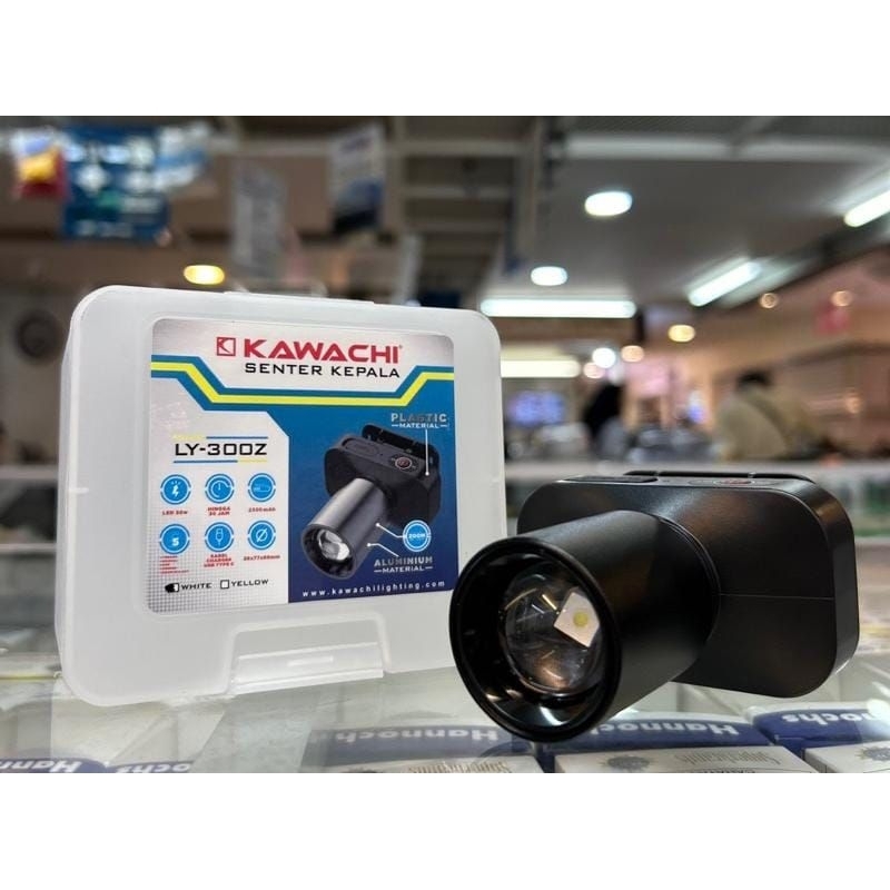 SENTER KEPALA LED ZOOM KAWACHI LY 300Z, KUALITAS TERBAIK NO 1