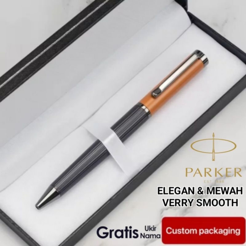 

Pulpen Ballpoint Exlusive Parker Duo Colour Maroon Black Gratis Grafir Nama Dan Box Exlusive Pen Bahan Besi