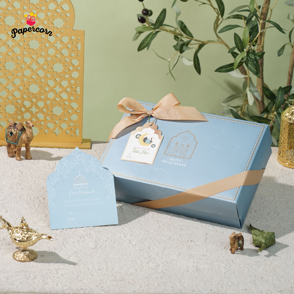 

10 Pcs Box Hampers Lebaran / Box Idul Fitri - Box Serenity 3 Toples HT 901 27 x 17,5x 8 cm