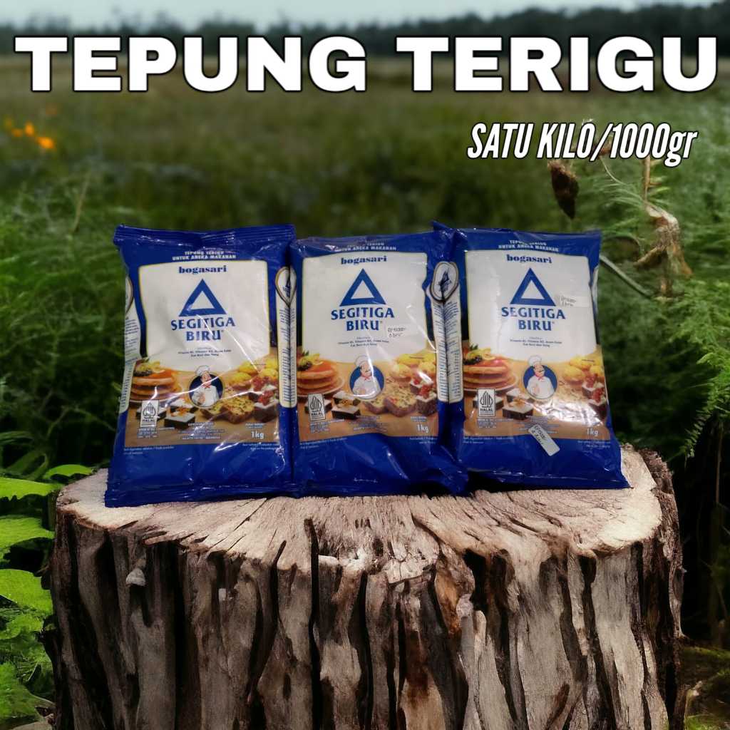 

TEPUNG TERIGU SEGITIGA BIRU 1 KG 1000gr