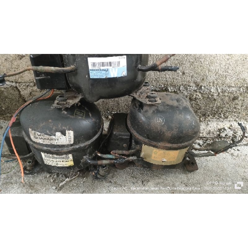 mesin kulkas-kompresor 1pintu ⅛pk semua merek normal