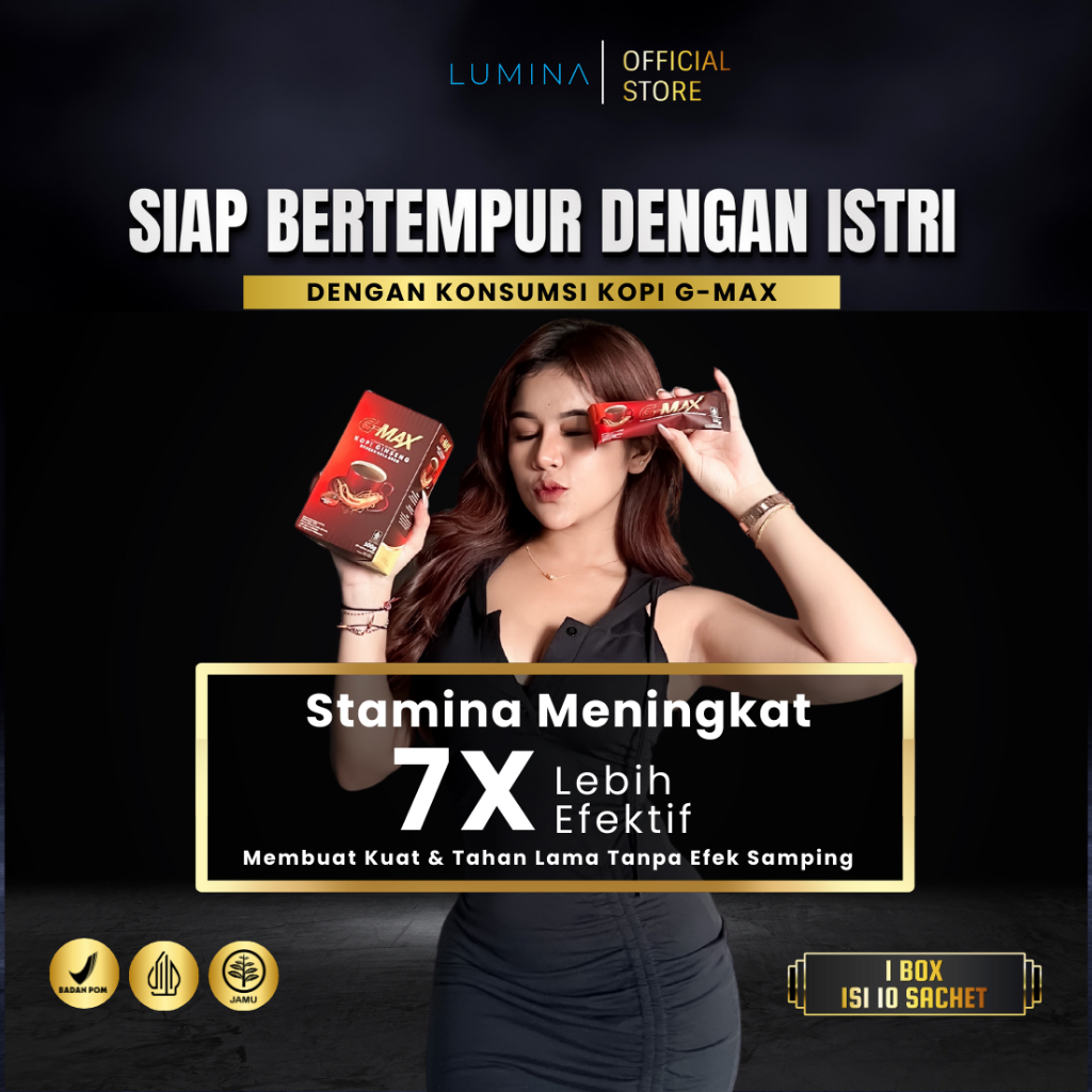

Coffee G-Max - Kopi Stamina Pria Dewasa Mendukung Durasi Tanpa Batas Halal & BPOM