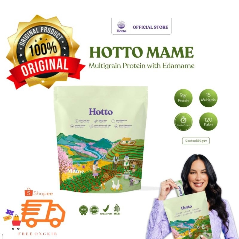 

HOTTO MAME PROTEIN MULTIGRAIN WITH EDAMAME 1 POUCH [12 SACHET]