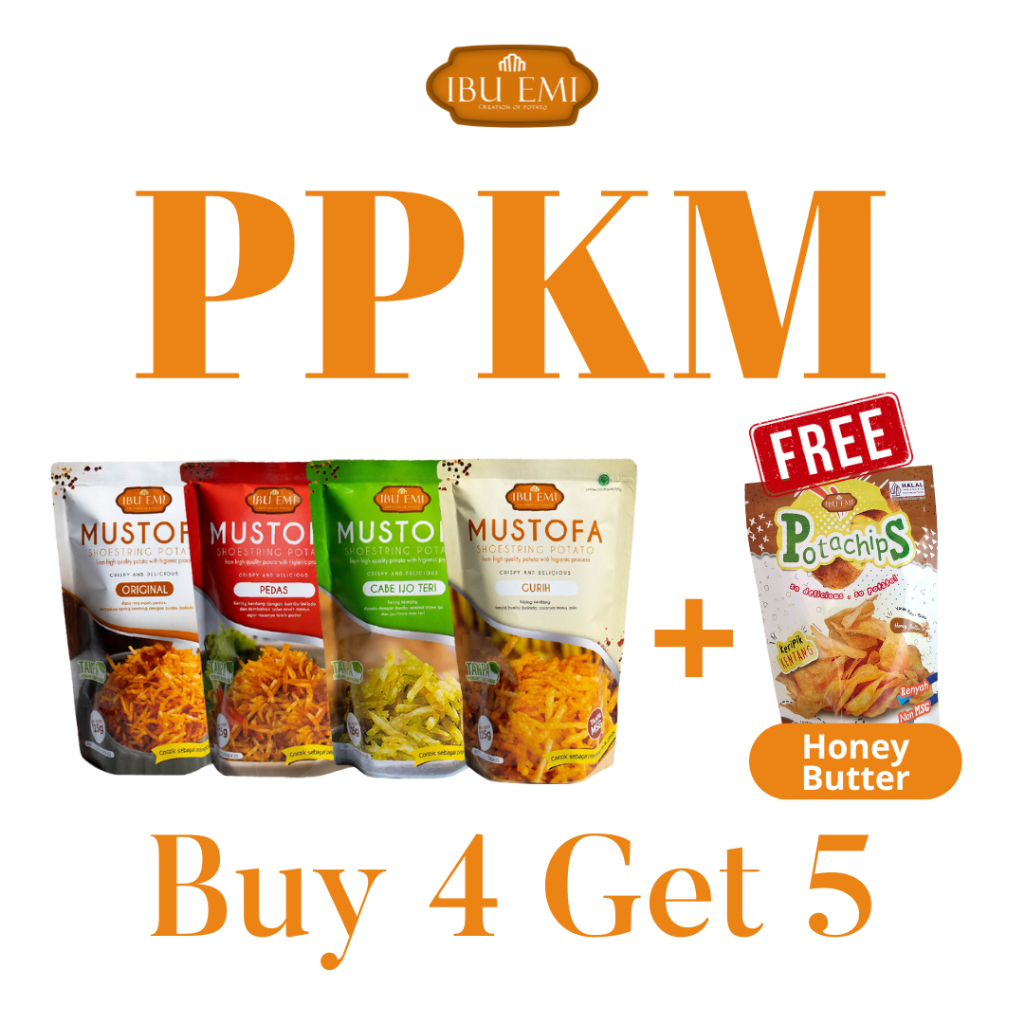 

Ibu Emi - Paket Promo Kentang Mustofa (FREE POTACHIPS)