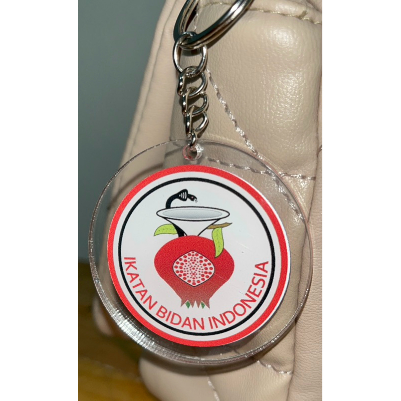 IBI Ikatan Bidan Indonesia Gantungan Kunci Ganci Timbal balik cocok Untuk Mahasiswa Kebidanan Profes