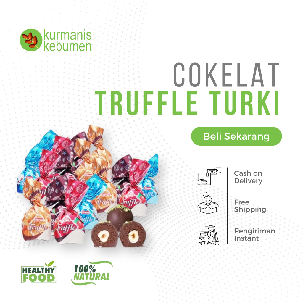 

Elvan Truffle Chocolate Premium mix varian Coklat original import turki 1 Kg