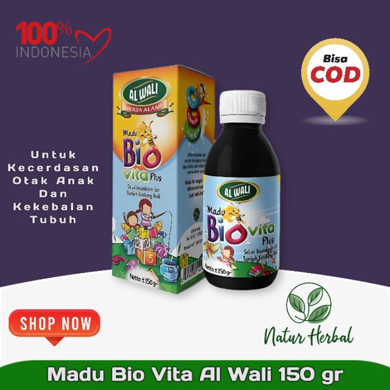 

Madu Bio Vita Plus Al Wali - Madu Alami Peningkat Kekebalan, Kesehatan, dan Kecerdasan Anak