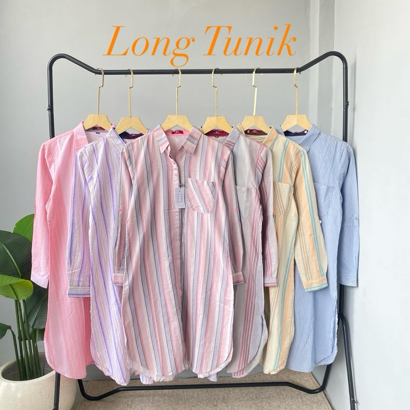 LONG TUNIK 3 C Original //TUNIK 3C Panjang Motif size S-XXL