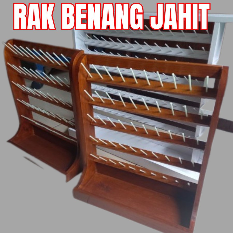 (TERMURAH) Rak BENANG jahit / rak benang jahit atau tempat benang jahit isi 50 benang