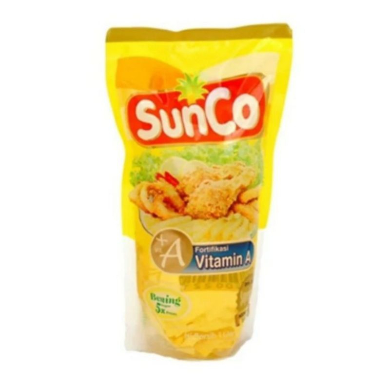 

Minyak goreng Sunco kemasan 1L