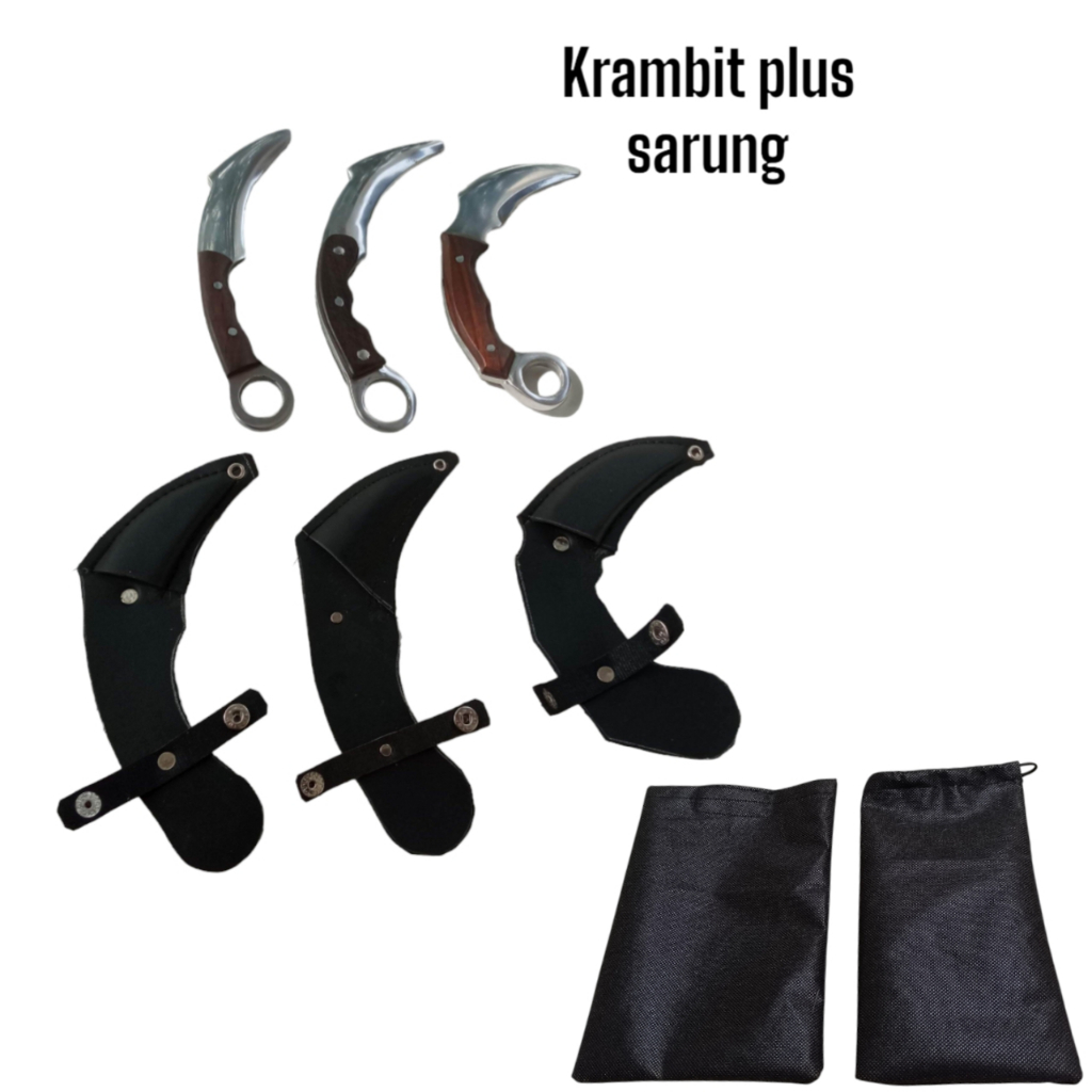 Kerambit/Karambit/Mainan Krambit Tumpul Pencak Silat Bahan Aluminium/Aluminium
