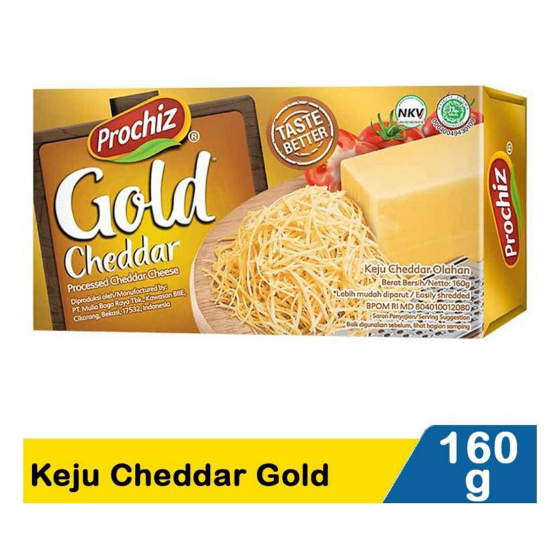 

Prochiz Keju Cheddar 160 gram