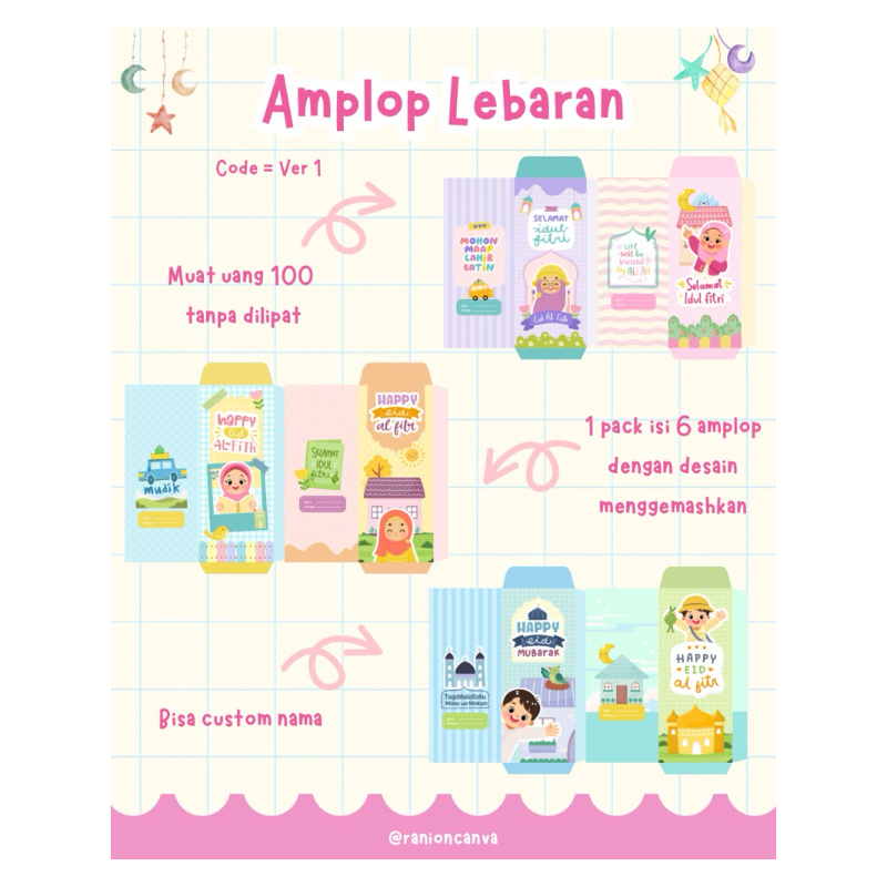 

Amplop THR Lebaran Panjang Lucu Imut