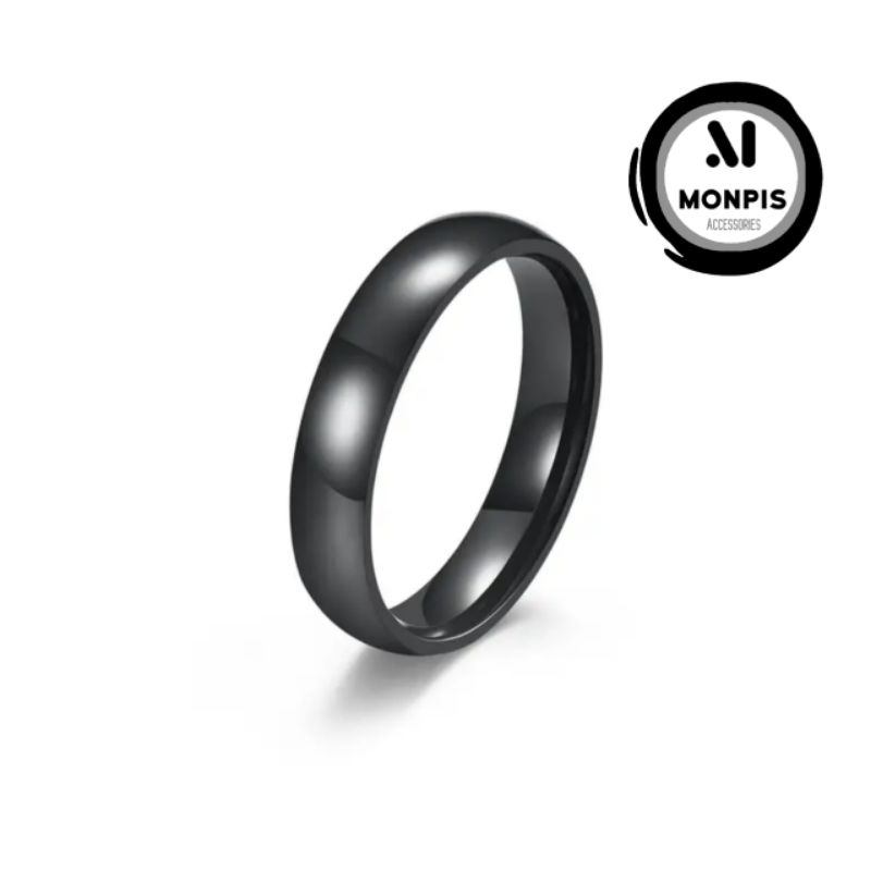 Cincin titanium Cincin hitam Cincin pria Cincin wanita Cincin oval
