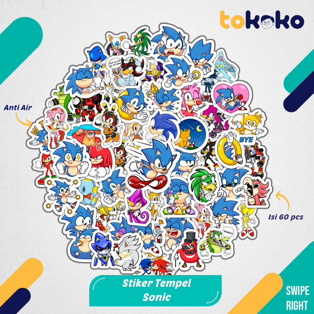 

Stiker Cutting Sonic Hedgedog Kartun Film Paper Vinyl Dekorasi Laptop Koper Tumbler Kulkas DIY