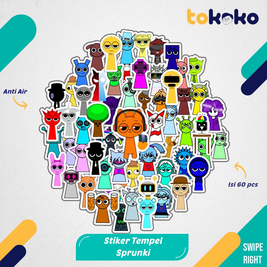 

Stiker Cutting Sprunki Kartun Film Paper Vinyl Dekorasi Laptop Koper Tumbler Kulkas DIY