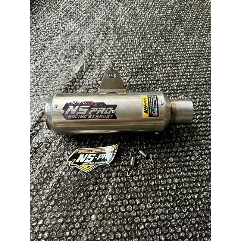 Selincer NS-pro racing exhaust gp1 sarangan seprapat emblem titanium