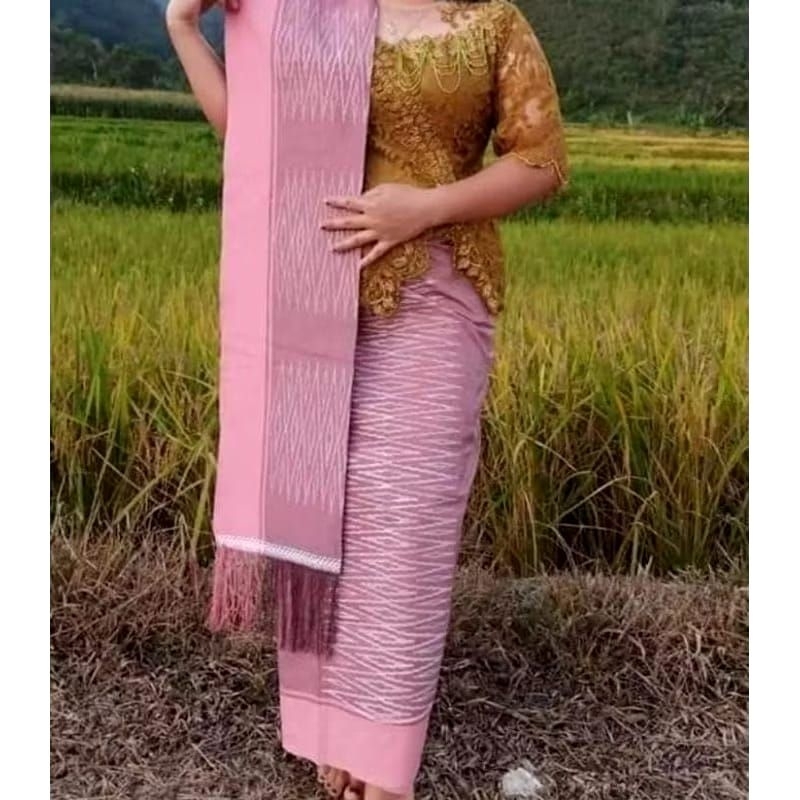 SONGKET SIBOLANG RASTA MESIN PREMIUM KAIN SONGKET SET SELENDANG