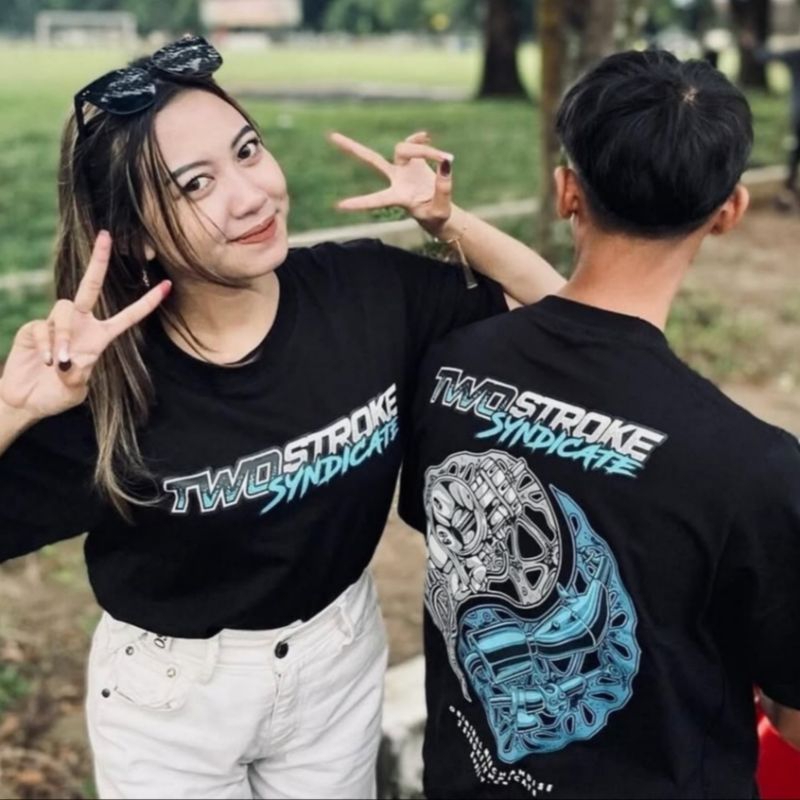 KAOS TWO STROKE SYNDICATE ORIGINAL || TERBARU KAOS 2 TAK MURAH TWO STROKE SYNDICATE "YINYANG"