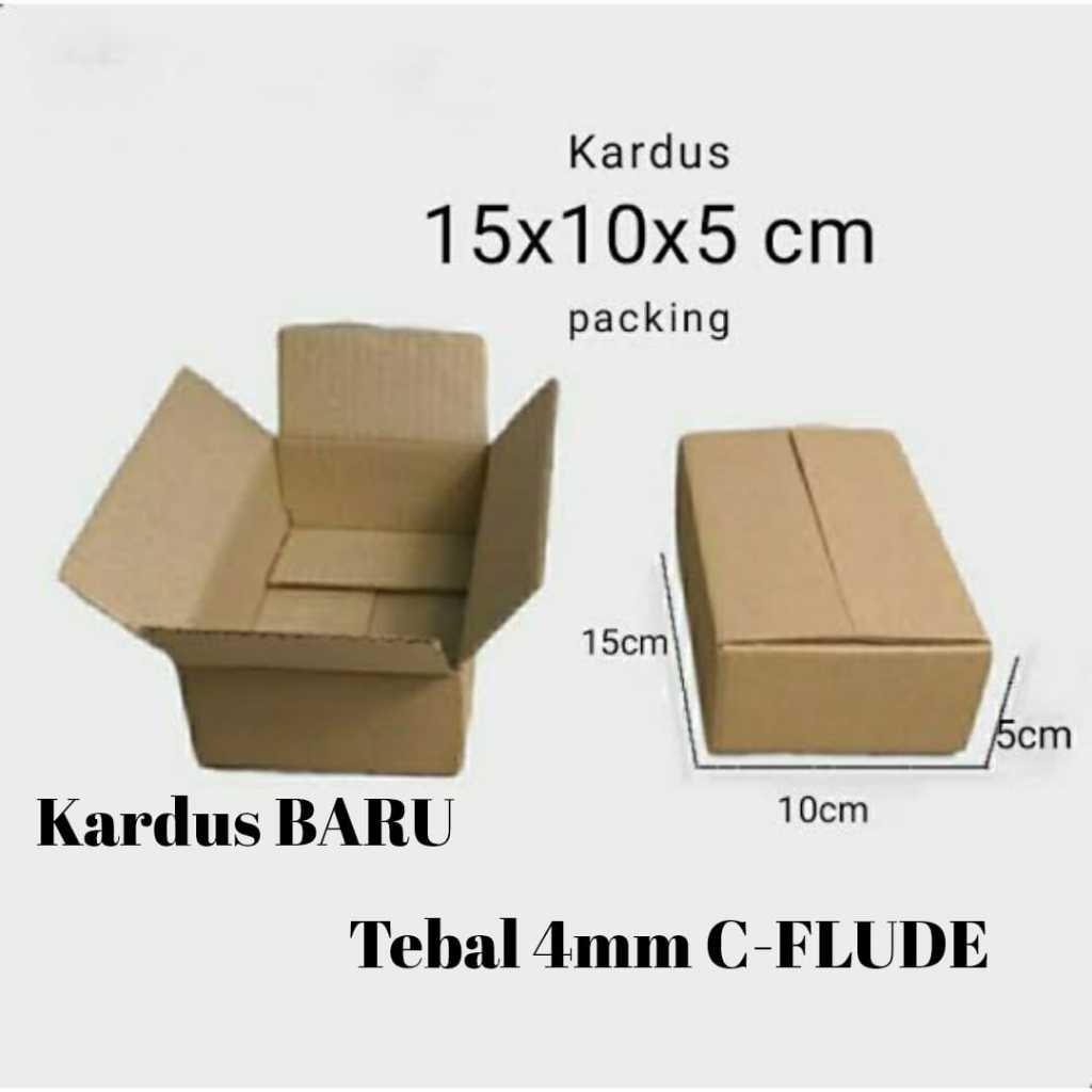 

KARDUS PACKING 15x10x5 CM TEBAL 4MM C-FLUDE SINGLE WALL BOX KARDUS PAKING