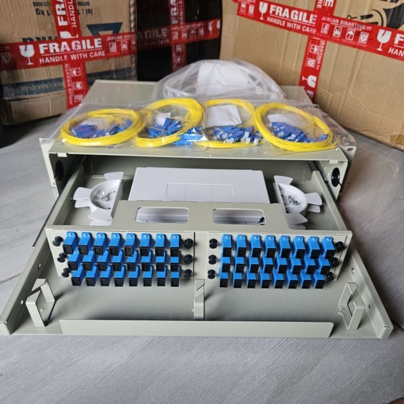 otb 48 core lengkap pigtail dan adapter SC UPC/otb 48core