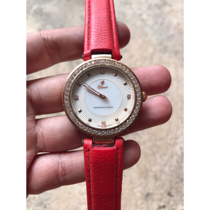 jam tangan wanita belmont quartz second