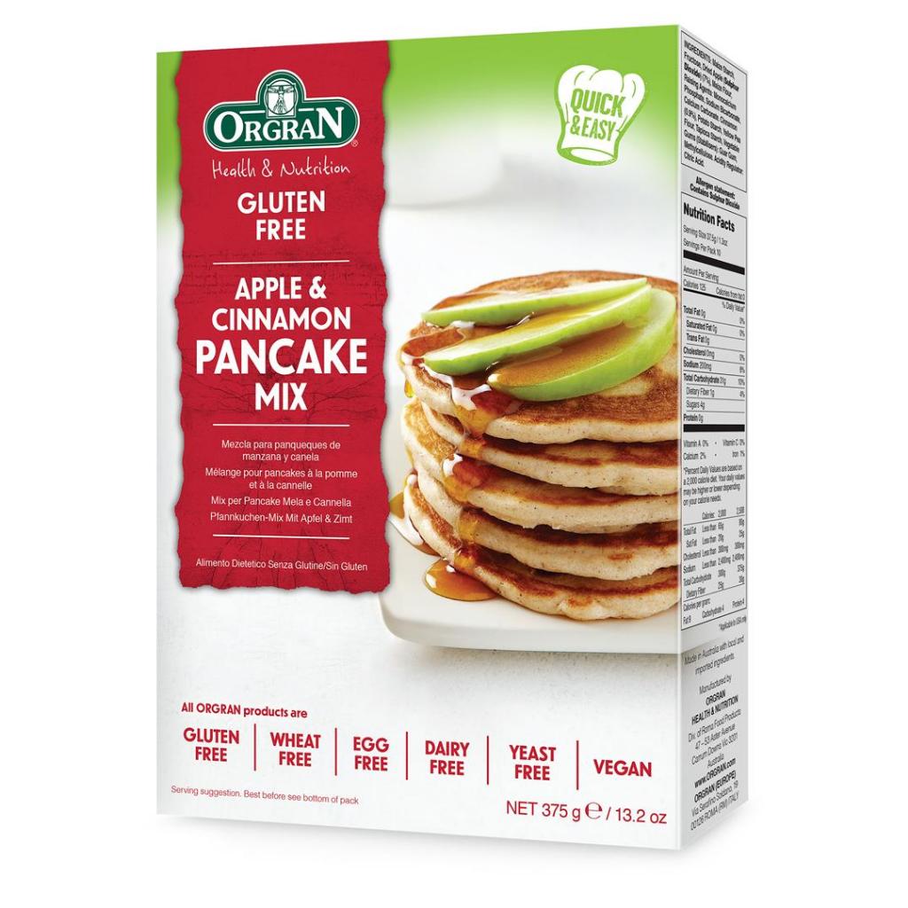

Apple and Cinnamon Pancake Mix 375gr - Orgran
