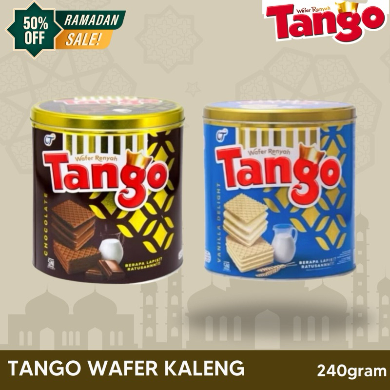 

Tango wafer Kaleng Coklat Dan Vanilla 240 gram Dan Coconut 200 gram