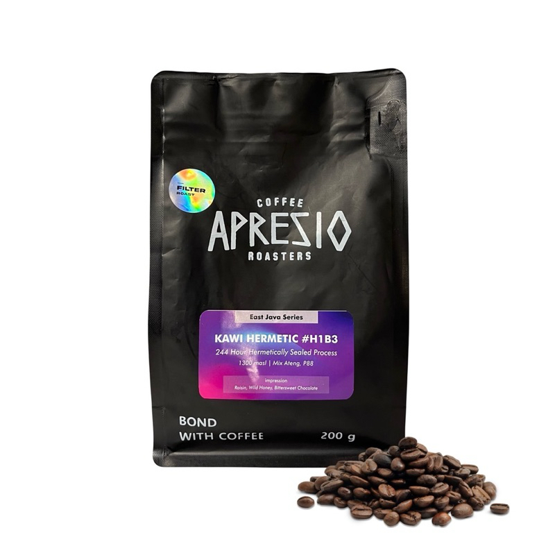 

Biji Kopi/Coffee Beans - Single Origin for Filter & Omni Roast - Kawi Hermetic #H1B3 / 200gr, 500gr