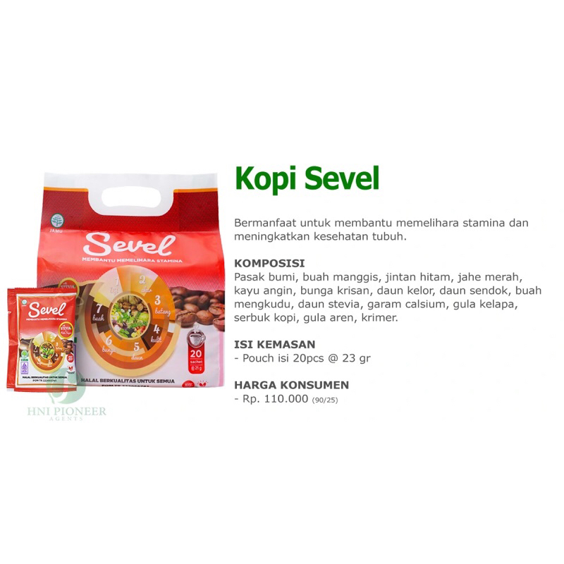 

Kopi Sevel 7 Elemen HNI Isi 20 Pcs
