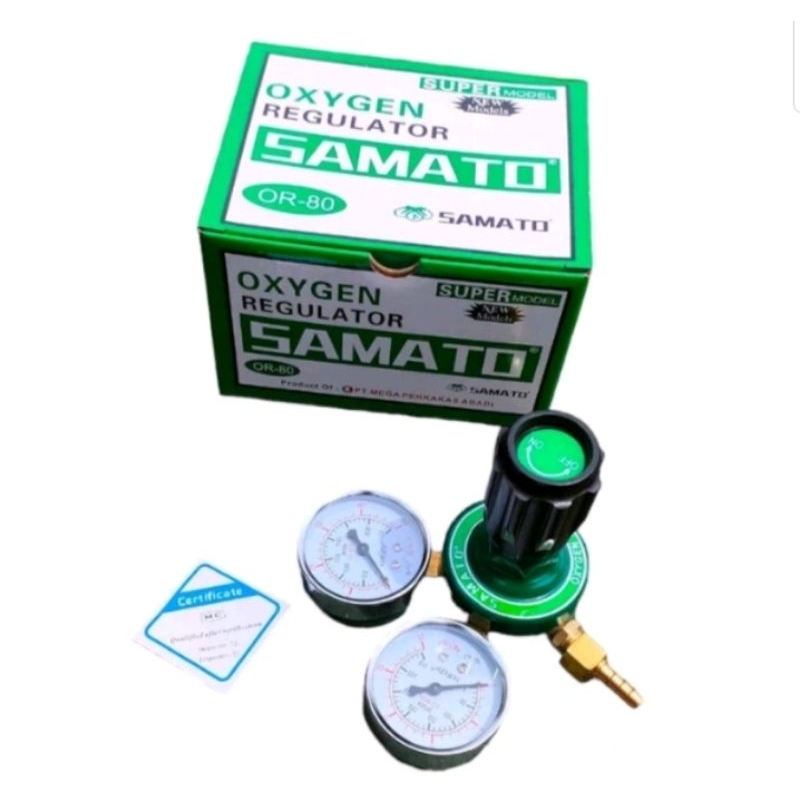 Regulator Las Oksigen Samato OR-80 Regulator Tabung Las Oxygen Las Karbit