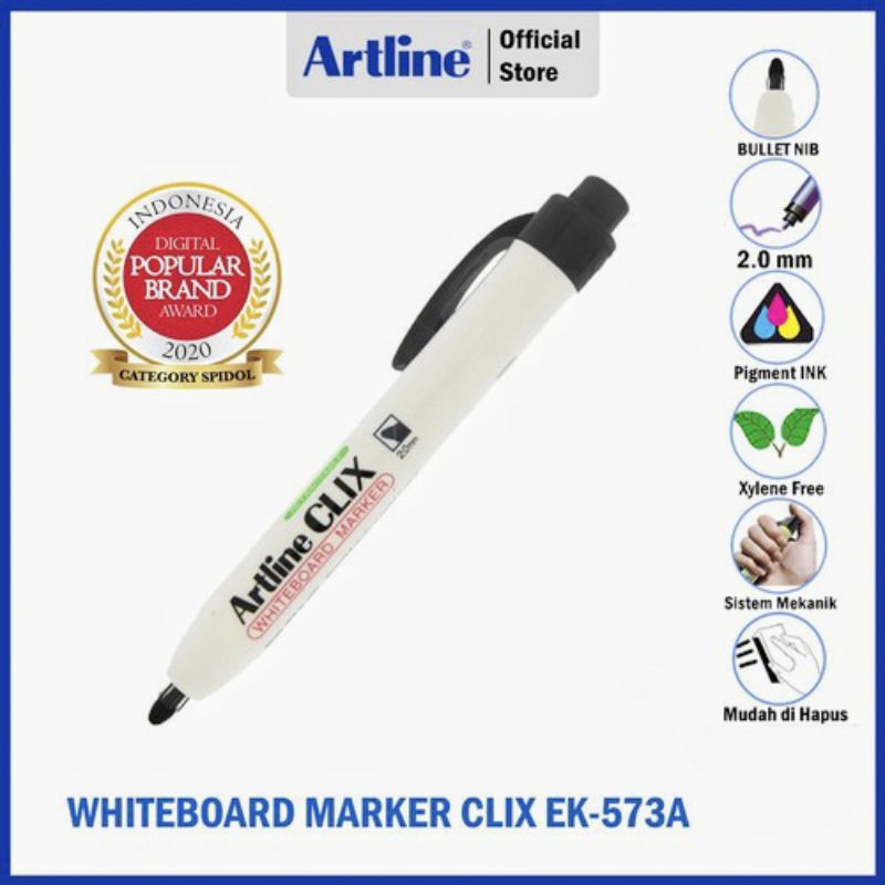 

spidol whiteboard artline CLIX RETRACTABLE