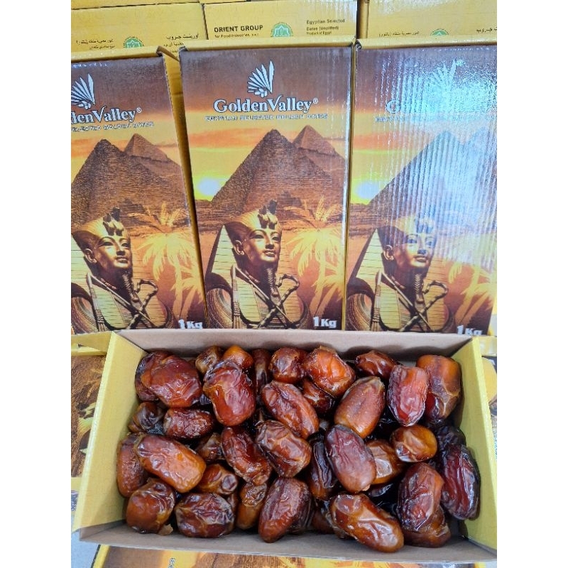 

Kurma Mesir Golden Valley 1kg Kemasan Kardus