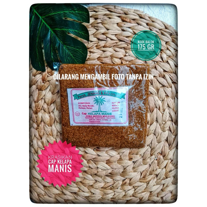 

Jenang krasikan kelapa manis berat 175 Gr